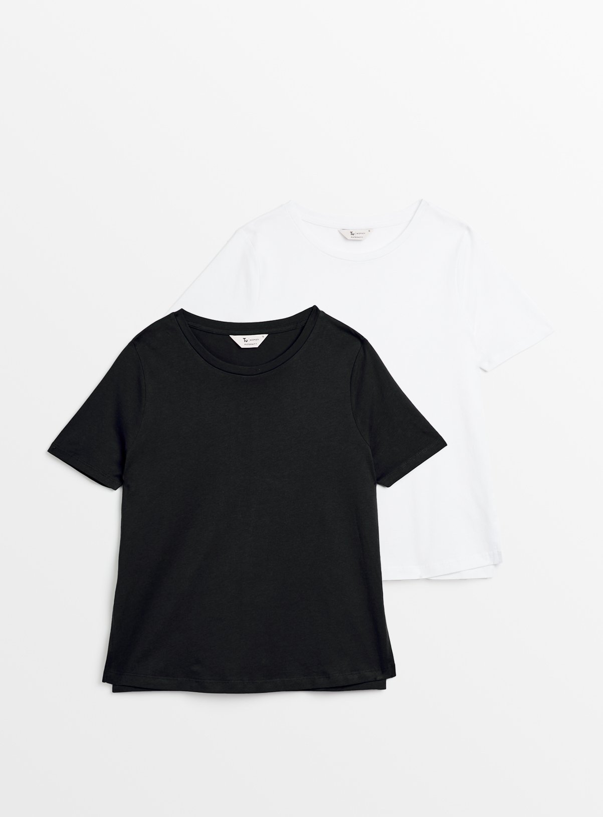 MATERNITY Nursing Plain Short Sleeve T-Shirt 2 Pack 20 - Image 1 thumbnail